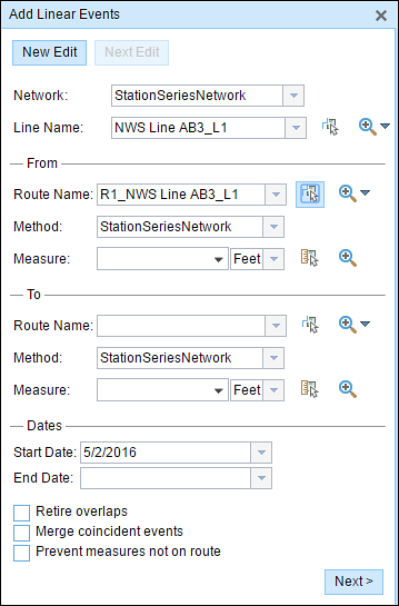 Route ID options